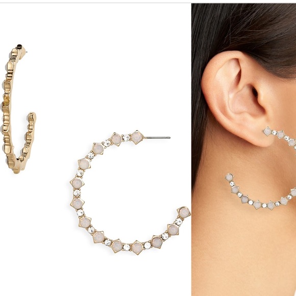 Nordstrom
Rainbow Stone Hoop Earrings - Picture 2 of 8